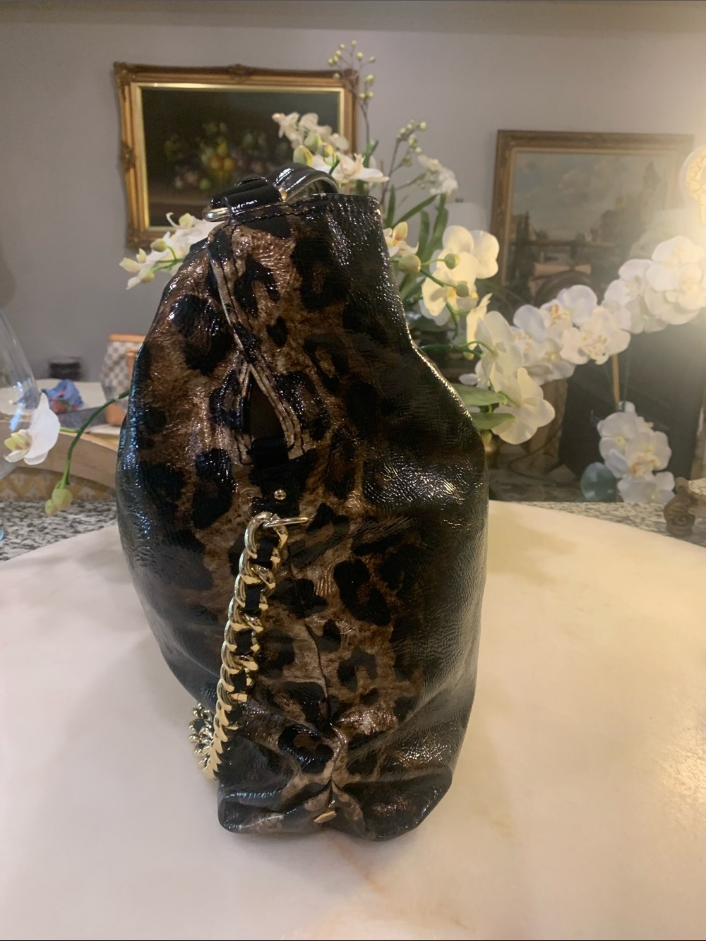 Gianni Bini Leopard and Tan Satchel - Picture 6 of 15